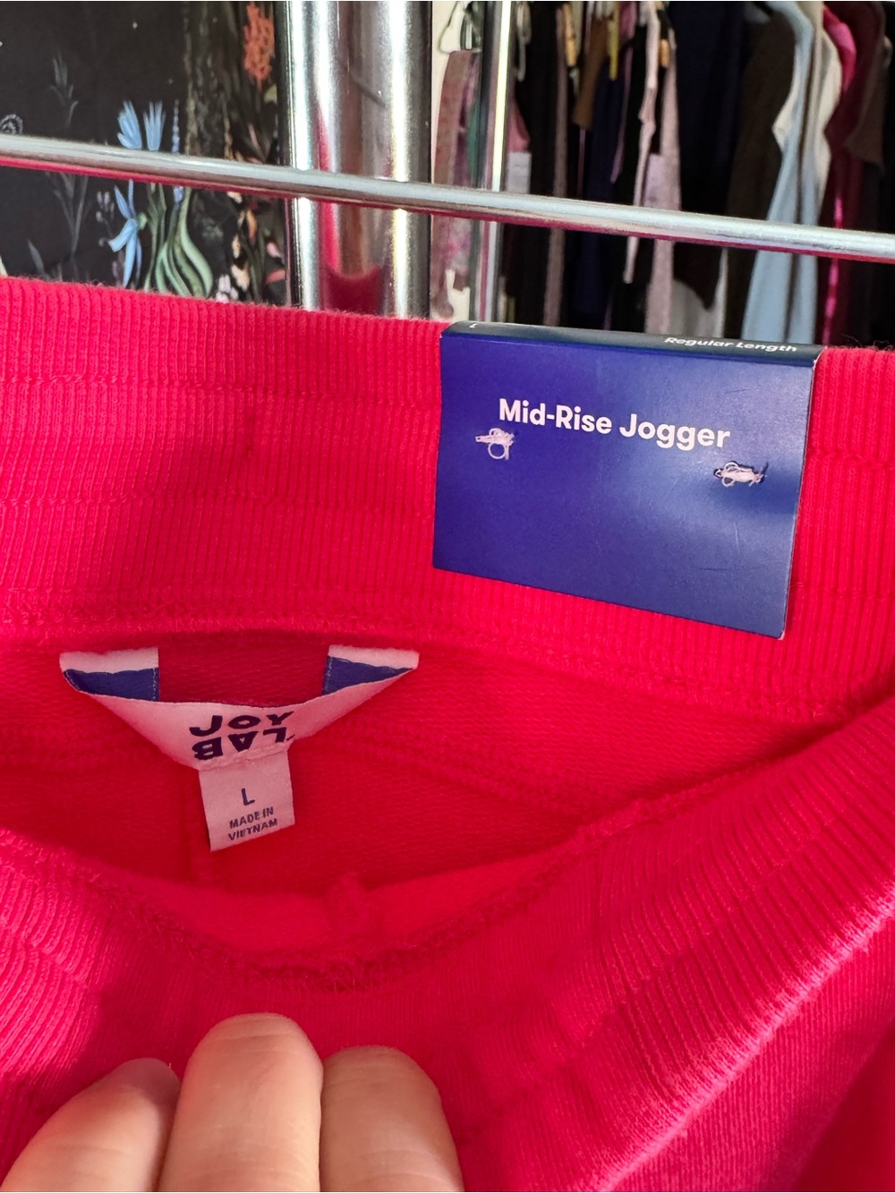 JoyLab Hot Pink Ribbed Lounge Pants - Picture 5 of 7
